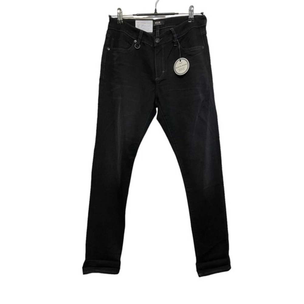 NWT Neuw‎ Slim Slouch Royal Black Boyfriend Jeans Women’s Size 4 Stretch Premium